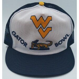West Virginia Mountaineers Football Gator Bowl Vintage Snapback Trucker Hat Cap
